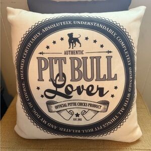 Pit Bull Lover Decorative Pillow